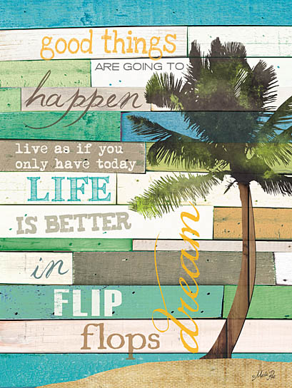 Marla Rae MA1057 - Good Things - Palm Trees, Good Things, Wood Planks from Penny Lane Publishing