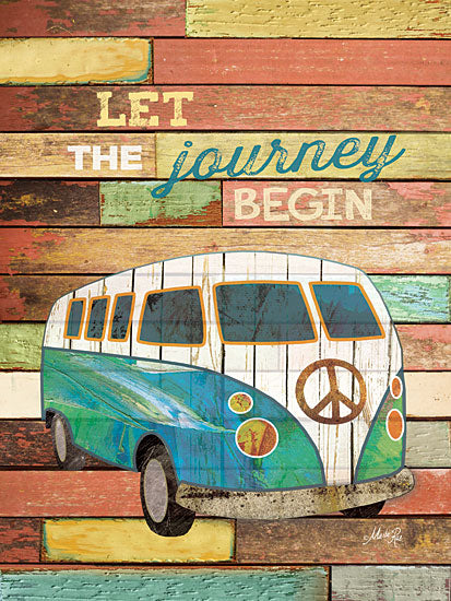 Marla Rae MA1101 - Let the Journey Begin - Van, Peace Sign, Nostalgia, Journey from Penny Lane Publishing
