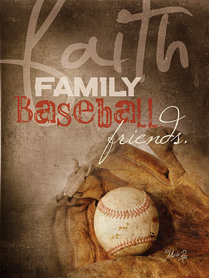 Marla Rae MA195 - Faith Family Baseball - Faith, Family, Baseball, Glove, Athletic from Penny Lane Publishing