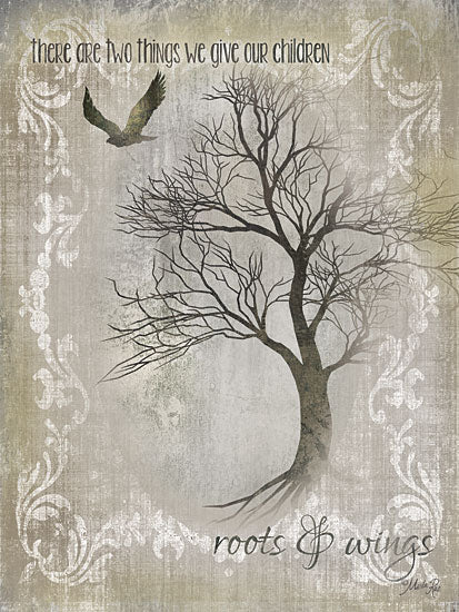 Marla Rae MA2160GP - Roots & Wings - Trees, Birds, Inspiring, Antique from Penny Lane Publishing