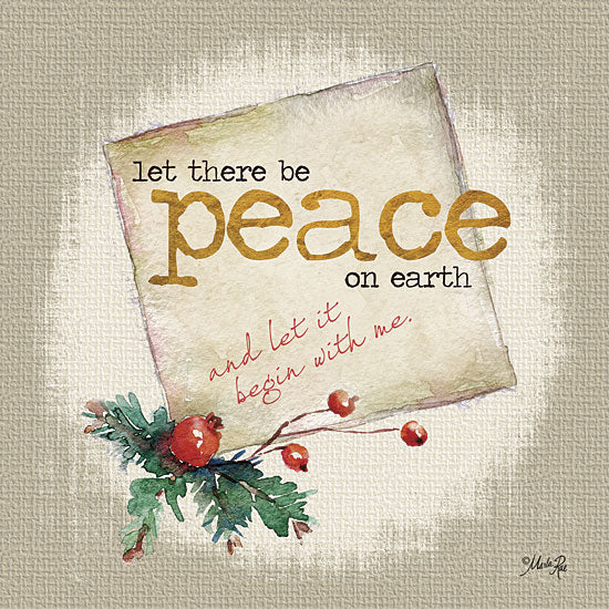 Marla Rae MA2169GP - Peace on Earth - Holidays, Signs, Peace, Pine Cones from Penny Lane Publishing