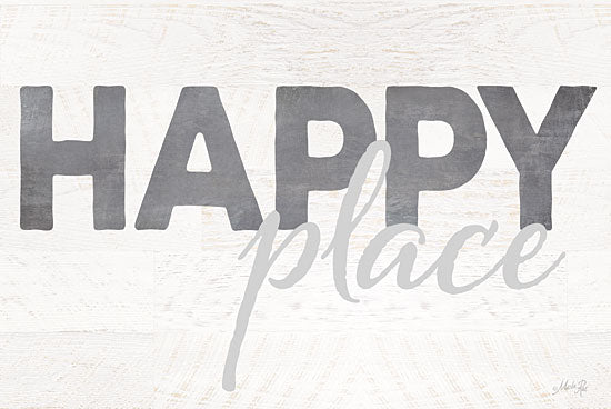 Marla Rae MA2256GP - Happy Place - Happy, Typography, Signs from Penny Lane Publishing