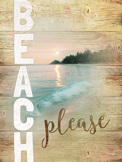Marla Rae MA2270GP - Beach Please - Beach, Signs, Coastal from Penny Lane Publishing