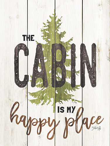 Marla Rae MA2468GP - The Cabin is My Happy Place - Cabin, Camping, Sign, Lake, Lodge from Penny Lane Publishing