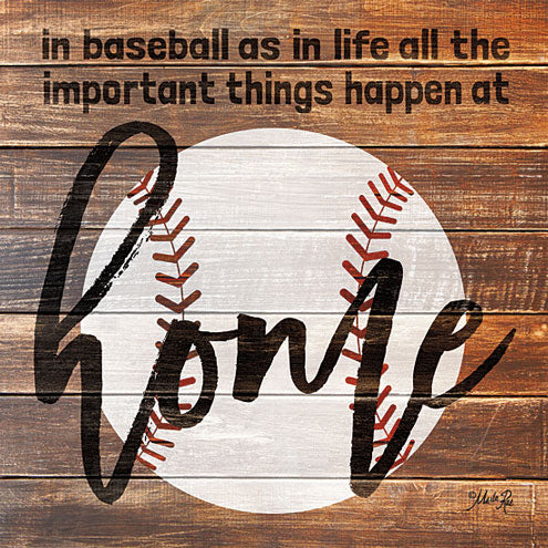 Marla Rae MA2476GP - Baseball Home - Baseball, Home, Wood Planks, Signs from Penny Lane Publishing