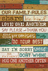 MA610 - Our Family Rules - 12x18