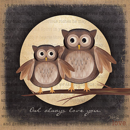 Marla Rae MA714 - Owl Always Love You - Owls, Love, Moon from Penny Lane Publishing