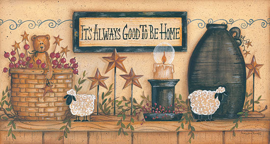 Mary Ann June MARY434 - It's Always Good to be Home - Home, Crocks, Candles, Sheep, Basket, Berries, Bears from Penny Lane Publishing