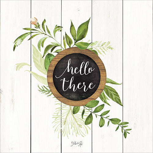 Marla Rae MAZ5063GP - Hello There Greenery - Typography, Leaves, Inspirational from Penny Lane Publishing