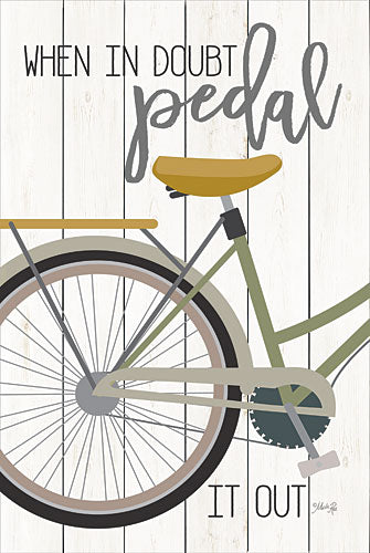 Marla Rae MAZ5104GP - When in Doubt Pedal - Bicycle, Inspirational, Signs from Penny Lane Publishing