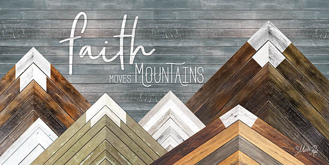 Marla Rae MAZ5169 - Faith Moves Mountains - Mountains, Wood Inlay, Neutral, Faith from Penny Lane Publishing
