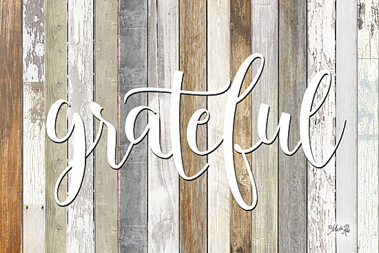 Marla Rae MAZ5196 - Grateful - Grateful, Wood Planks, Calligraphy from Penny Lane Publishing