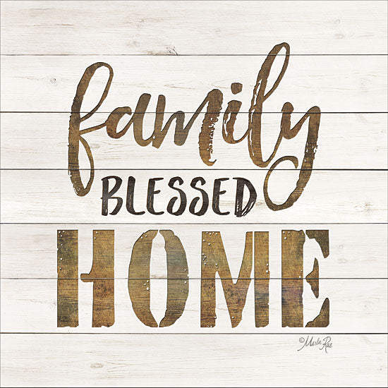Marla Rae MAZ5277 - Family Blessed Home  Family, Blessed, Home, Signs, Shiplap from Penny Lane