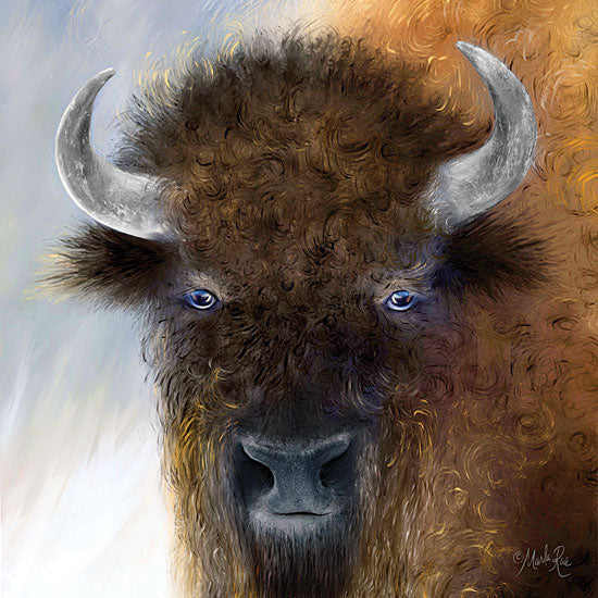 Marla Rae MAZ5364 - Goodyear - 12x12 Buffalo, Bison, Portrait, Selfie from Penny Lane