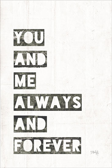 Marla Rae MAZ5414 - You and Me - 12x18 You and Me, Always and Forever, Love, Signs from Penny Lane