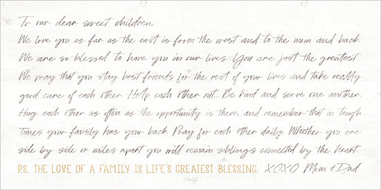 Marla Rae MAZ5465 - To Our Dear Sweet Children - 24x12 Children, Family, Love, Greatest Blessings, Calligraphy, Signs from Penny Lane