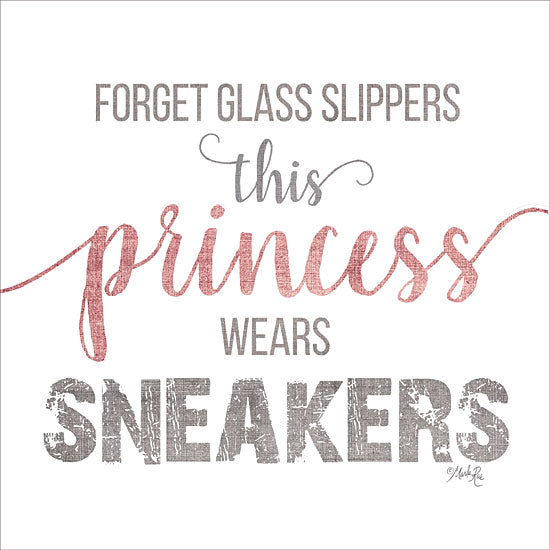 Marla Rae MAZ5507 - MAZ5507 - This Princess Wears Sneakers - 12x12 Princess, Glass Slippers, Glitter, Sparkly, Signs, Tween, Girls from Penny Lane