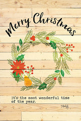 MAZ5551 - Merry Christmas Wreath - 12x18