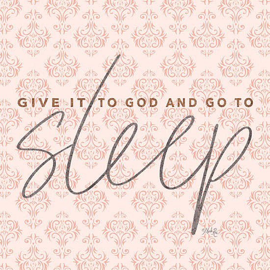Marla Rae MAZ5554 - MAZ5554 - Give it to God - Coral - 12x12 Give it to God, Sleep, Patterns from Penny Lane
