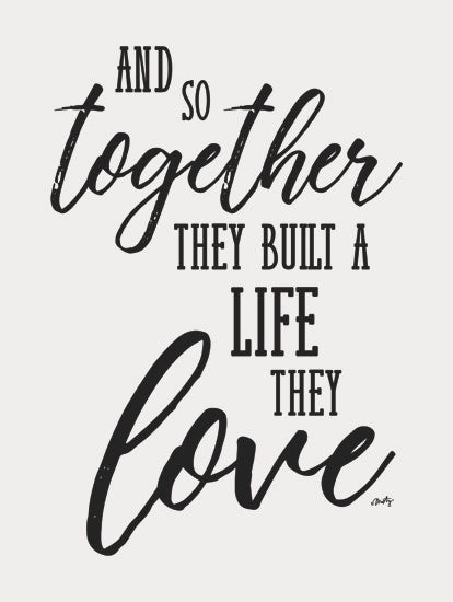 Misty Michelle MMD309 - A Life They Love Together, Love, Wedding, Married, Calligraphy from Penny Lane