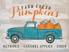 MMD370 - Blue Truck Pumpkin Patch     - 16x12