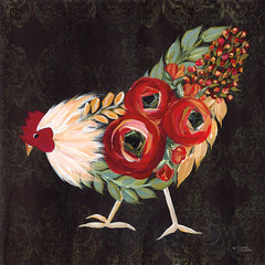MN118 - Botanical Rooster - 12x12