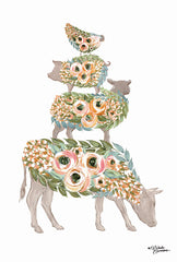 MN181 - Floral Stacked Animals - 12x16