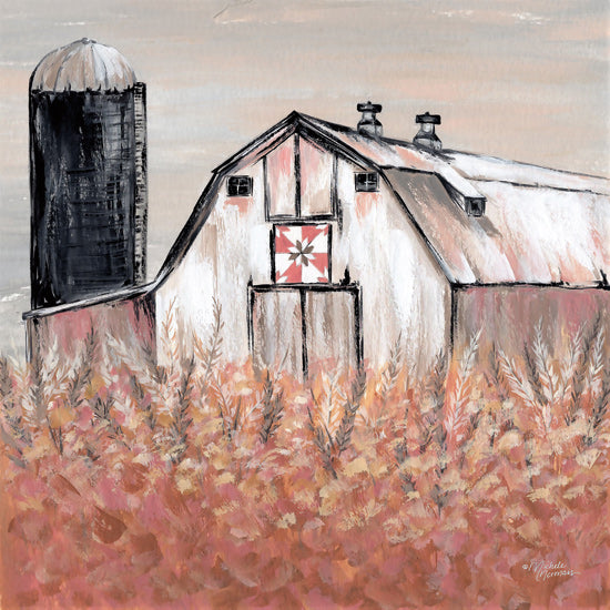 Michele Norman MN187 - MN187 - Simset Fields - 12x12 Farm, Barn, Quilt Barn Sign, Silo, Field, Country from Penny Lane