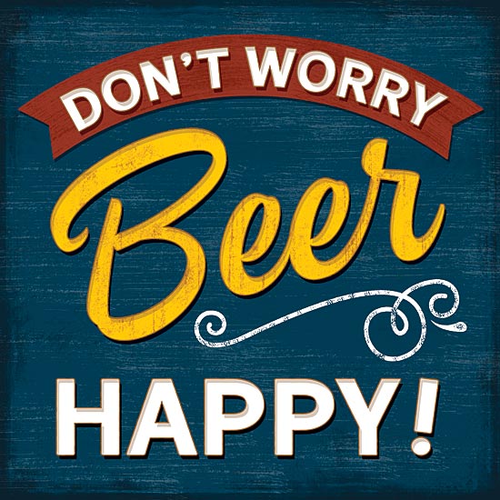 Mollie B. MOL1778 - Don't Worry Beer Happy - Beer, Signs, Humor from Penny Lane Publishing