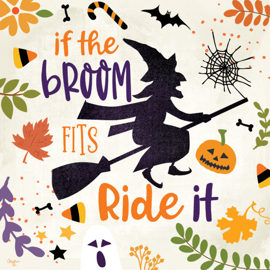 Mollie B. MOL1968 - MOL1968 - If the Broom Fits - 12x12 Halloween, Iconography, Autumn, Witch, Signs from Penny Lane