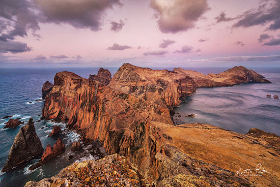 Martin Podt MPP452 - The Afterglow  - 18x12 Oceans, Rocks, Coast, Landscape from Penny Lane