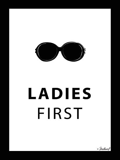 Martina Pavlova PAV121 - Ladies First - 12x16 Ladies First, Glasses, Black & White from Penny Lane