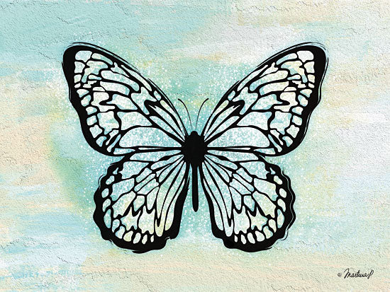 Martina Pavlova PAV132 - Vintage Butterfly - 16x12 Butterfly, Blue from Penny Lane