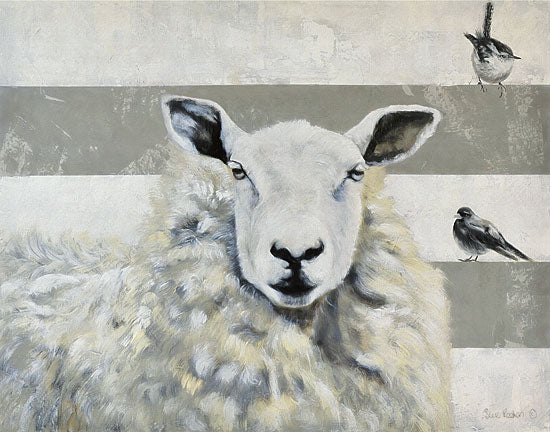 Suzi Redman RED108 - Gatherings - 16x12 Sheep, Birds, Portrait, Selfie from Penny Lane
