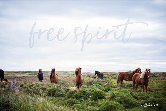 Susan Ball SB554 - Free Spirit - Horses, Meadow, Free Spirit from Penny Lane Publishing