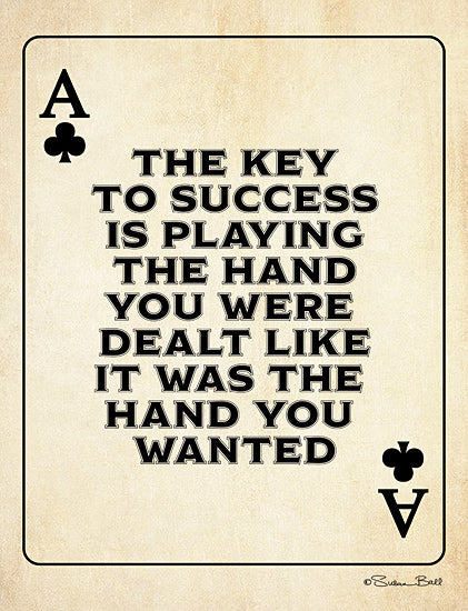 Susan Ball SB698 - SB698 - Ace of Clubs - 12x16 Playing Cards, Motivational, Key to Success, Signs from Penny Lane