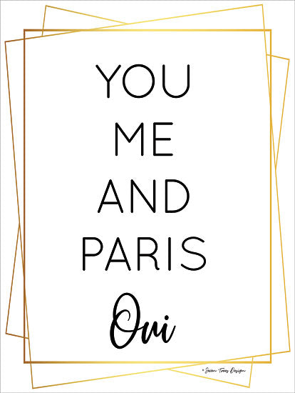 Seven Trees Design ST514 - You Me and Paris - 12x16 Paris, Love, You and Me, Gold Frame from Penny Lane